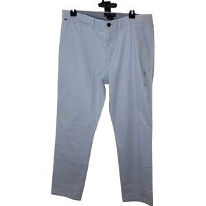 Tommy Hilfiger Men Straight Fit Light Blue Chinos Size 33x32